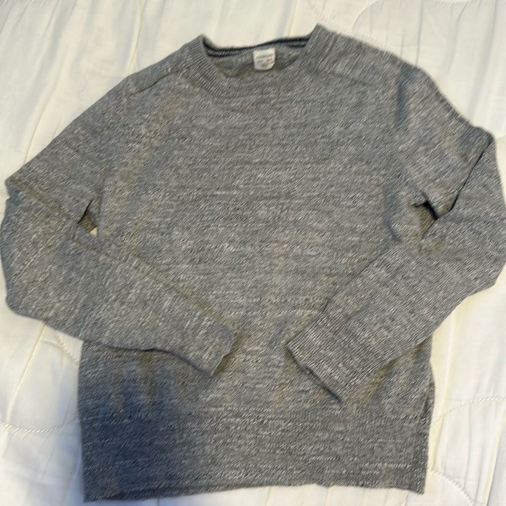 J. Crew crewcuts boys cotton sweater heather gray size 6/7